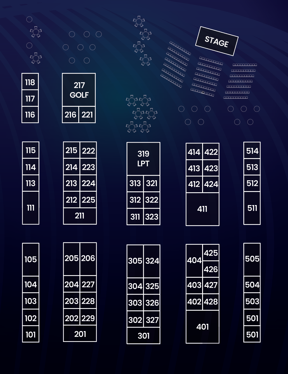 Expo Floor Map - Booth Layout
